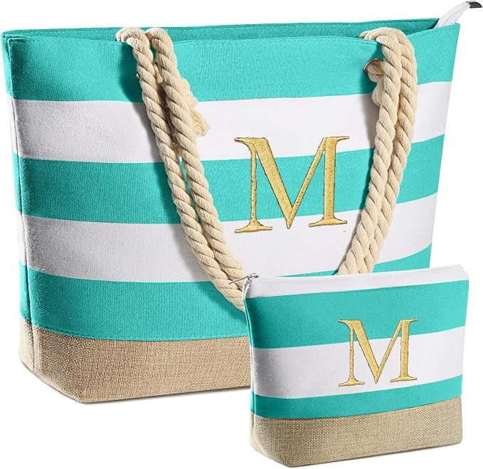 YOOLIFE Beach Bags for Women - Travel Canvas Beach Tote, Pool Waterproof Bag, Travel Essentials, Gifts for Women Birthday by YOOLIFE