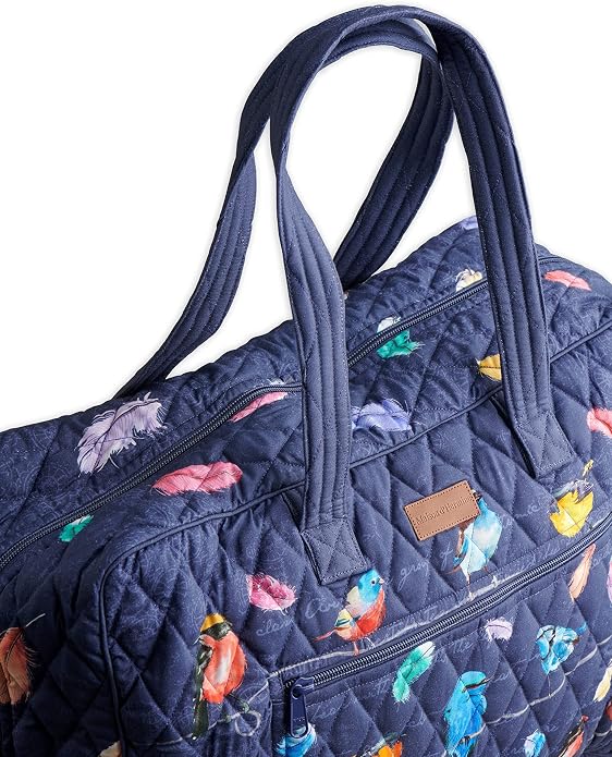 Maison d' Hermine Weekender Bags for Women Cotton Quilted Duffel Overnight Luggage Weekend Bag for Men Gym Gifts Travel | Overnight Luggage Weekend Bag for Men Gym Sports Gifts Duffle bag Business Travellers Trip Spring Summer - Image 8