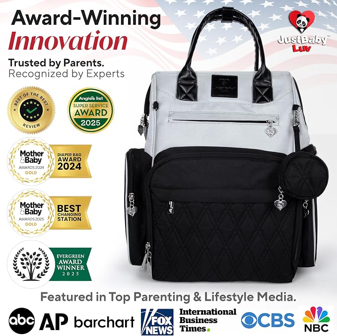 Premium Baby Diaper Bag with Changing Station, Diaper Bag Backpack w/ Pad | Award-winning, built-in changing station, warming pockets, waterproof, travel ready, unisex - Image 9