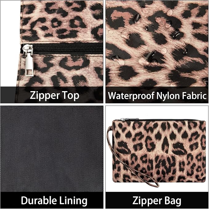 IBFUN Utility Tote Bag with 24 Pockets, Large Teacher Travel Tote for Women | Large Work Tote Bag 2pcs with Zipper for Travel Daily School Teacher Nurse, Large Lightweight Laptop Shoulder Bag Handbag - Image 6