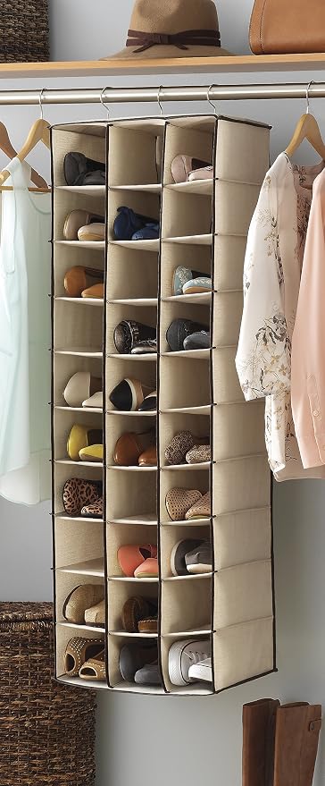 Whitmor Hanging Shoe Shelves 30 Section (Pack of 3) - Image 2