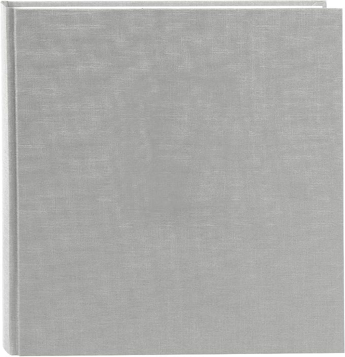 Goldbuch Summertime Trend 2 Linen Cover Photo Album, 30 x 31 cm, 60 Pages, 336 Capacity, Grey by Goldbuch