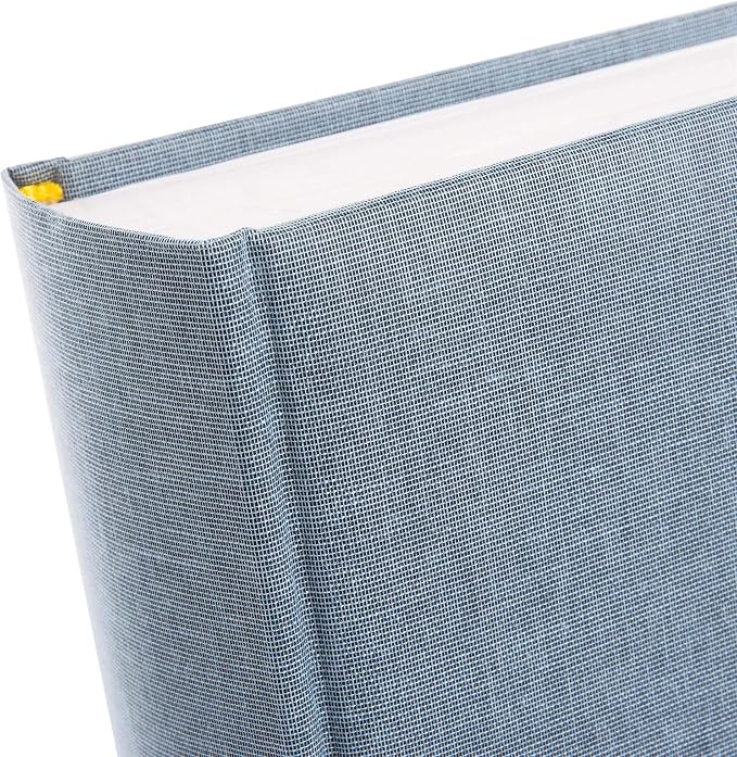 Goldbuch Summertime Trend 2 27607 Photo Album with 60 White Pages with Parchment Dividers, Photo Album with Linen Cover, up to 600 Pictures, High-Quality Paper, Blue/Grey, 30 x 31 cm - Image 4