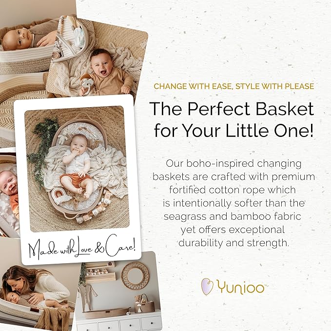 Baby Changing Basket, Portable Diaper Changing Pad, Moses Basket for Newborns, Changing Table Topper for Baby Nursery, Waterproof Travel Pad Cover - Image 2