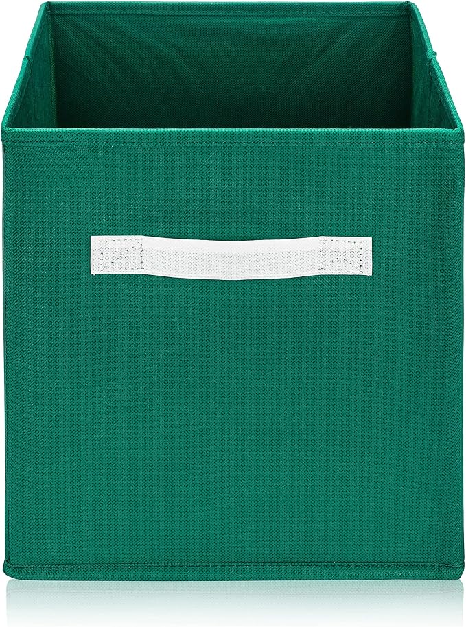 Rainbow Bins Organization Set of Six 10.5 X 10.5 Cube Storage Bins for Bedroom, Classroom, Playroom or Cube Organizer - Image 8