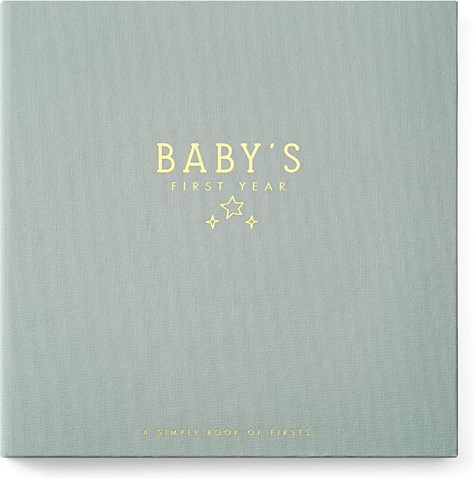 Lucy Darling Baby Memory Book – Celestial Skies | Luxury Baby First Year Book & Photo Album | Gender Neutral Keepsake Journal for Milestones, Memories & Photos | Thoughtful Pregnancy Gift by LucyDarling