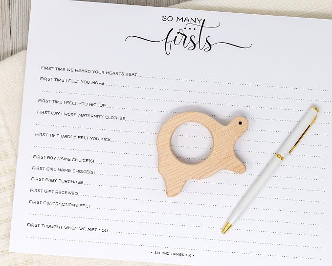 Personalized Twin Pregnancy Journal (8 Center Designs) - Hardcover Pregnancy Memory Book Customized with Babies’ Names, Nicknames or Phrase - Prompted Journal for New Moms (Ivory Dots) - Image 8