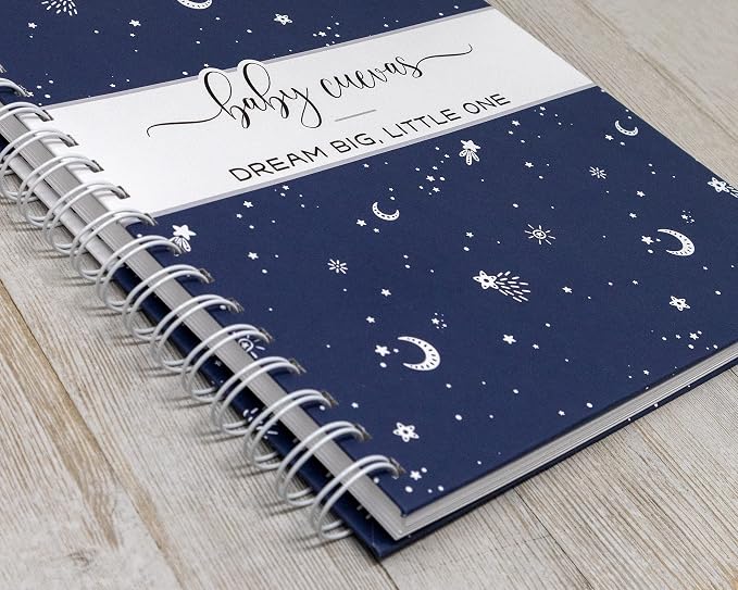 Personalized Pregnancy Journal - Hardcover Pregnancy Memory Book Customized with Baby’s Name, Nickname or Phrase - Prompted Journal for New Moms (Night Sky) - Image 2