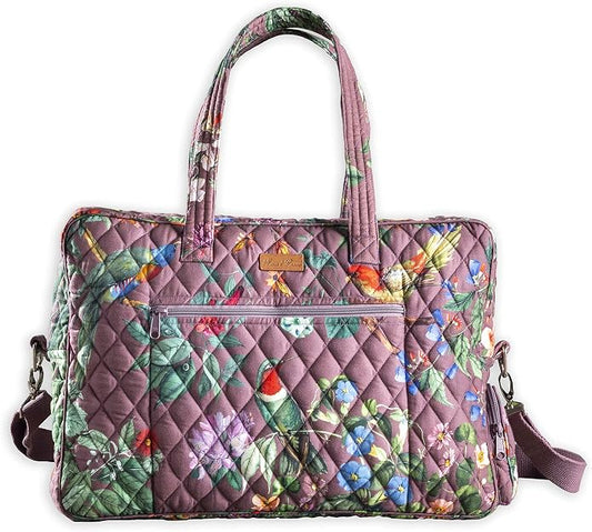 Maison d' Hermine Weekender Bags for Women Cotton Quilted Duffel Overnight Luggage Weekend Bag for Men Gym Gifts Travel | Overnight Luggage Weekend Bag for Men Gym Sports Gifts Duffle bag Business Travellers Trip Spring Summer by MaisondHermine