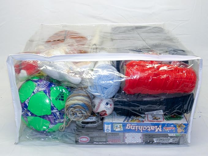 10-Pack Jumbo Heavy Duty Vinyl Zippered Storage Bags (Clear) for Sweaters, Blankets, Comforters, Bedding Sets and Much More! (23" x 23" x 12", 27.5 Gallon) - Image 5