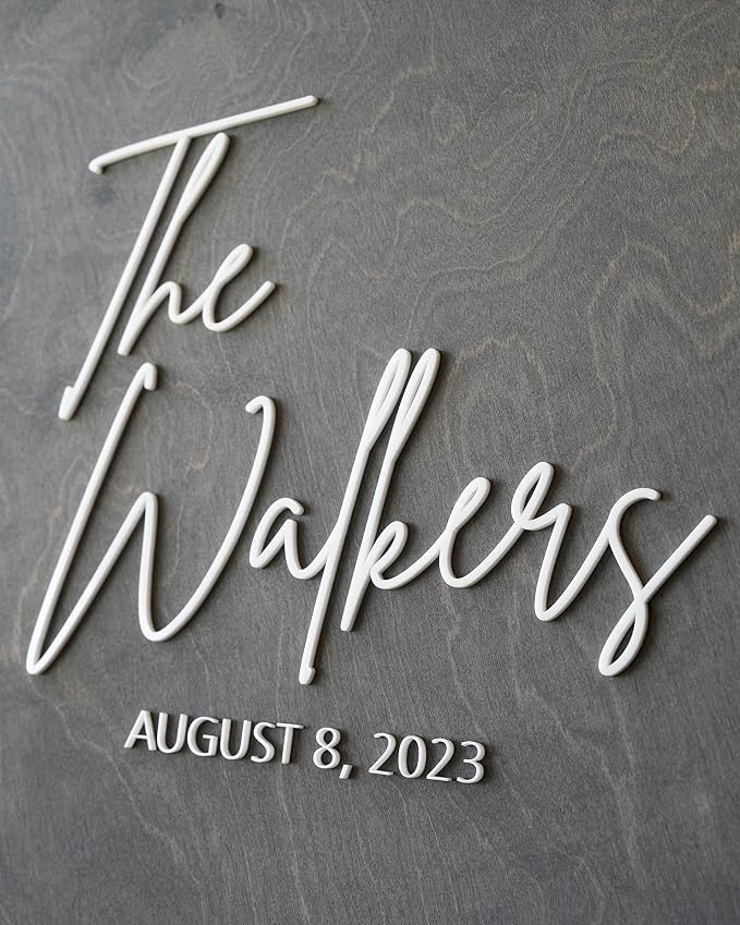 Guest Book Alternative - Custom Wedding Guest Book Decor - Layered Wood Wedding Sign - Image 8
