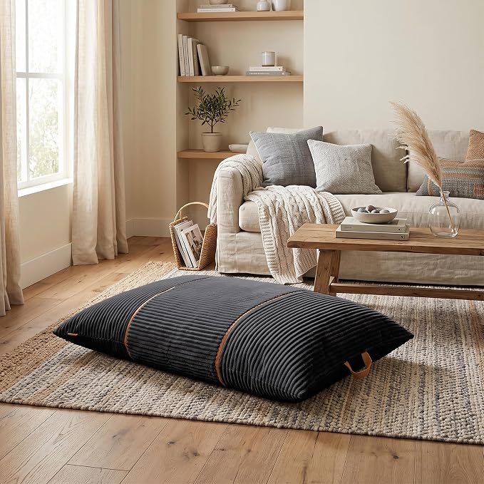 Big Joe Turnabout 3-in-1 Convertible Kids Bean Bag Chair, Black Licorice - Image 8