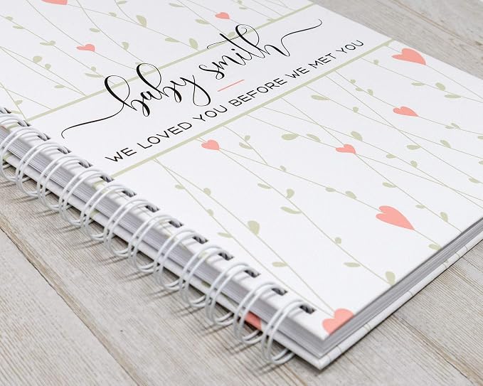 Personalized Pregnancy Journal - Hardcover Pregnancy Memory Book Customized with Baby’s Name, Nickname or Phrase - Prompted Journal for New Moms (Hearts in Bloom) - Image 2