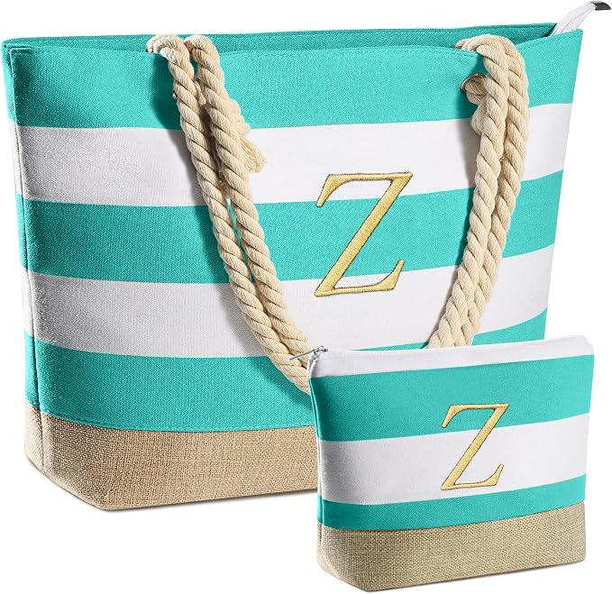 YOOLIFE Beach Bags for Women - Travel Canvas Beach Tote, Pool Waterproof Bag, Travel Essentials, Gifts for Women Birthday by YOOLIFE