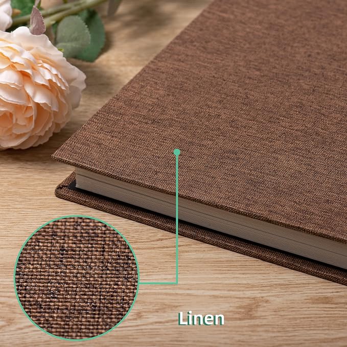 Large Photo Album Scrapbook, Holds 4x6, 8x10 Pictures, Self-Adhesive Pages for Baby, Wedding, Travel & Family Memories, Includes Metallic Pen & Scraper, DIY Memory Book for Gifts 13"x12.8" 60 Pages - Image 4