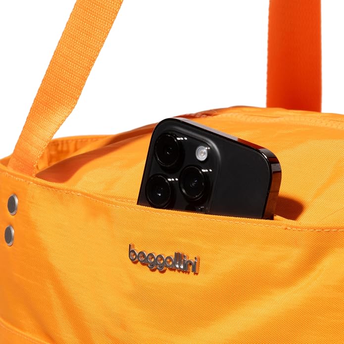 Baggallini Carryall Tote - Lightweight Nylon Zipper Top Weekender Travel Beach Bag w/Luggage Sleeve - Image 13