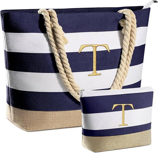 YOOLIFE Beach Bags for Women - Travel Canvas Beach Tote, Pool Waterproof Bag, Travel Essentials, Gifts for Women Birthday by YOOLIFE