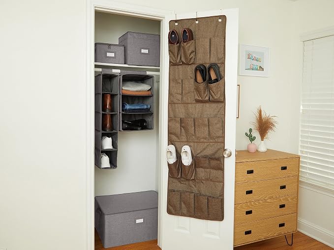 Covermates Hanging Closet Organizer, 13.5" W x 13.5" D x 20.75" H | durable polyester construction, label window, 3-year warranty - Image 7