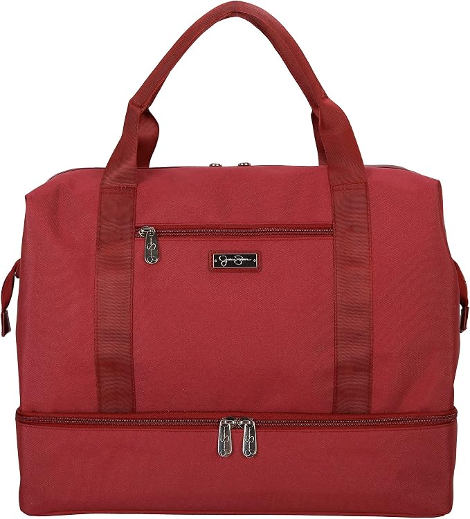 Jessica Simpson Countryside Weekender Duffel 100% Polyester Drop Bottom Bag by JessicaSimpson