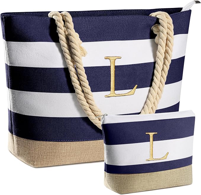 YOOLIFE Beach Bags for Women - Travel Canvas Beach Tote, Pool Waterproof Bag, Travel Essentials, Gifts for Women Birthday by YOOLIFE
