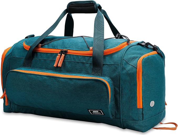 MIER Large Gym Bag for Men 60L Duffel Bag with Shoe Compartment | Lightweight & Durable Sports Duffles; Suited for Workout Fitness Travel Weekender; Water Resistant; Adjustable Shoulder Strap by MIER