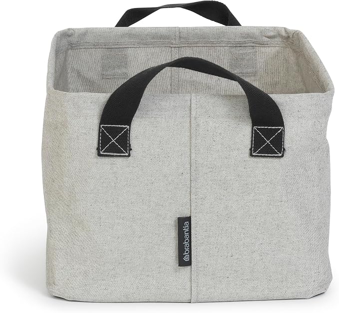Brabantia - Foldable Laundry Basket - Compact Storage Box - Water Resistant Coating - Multi-Functional - Laundry Hamper - Bathroom - Collapsible - Grey - 9 Gal - Image 3