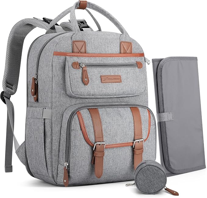 Maelstrom Diaper Backpack, 30L Gray by Maelstrom