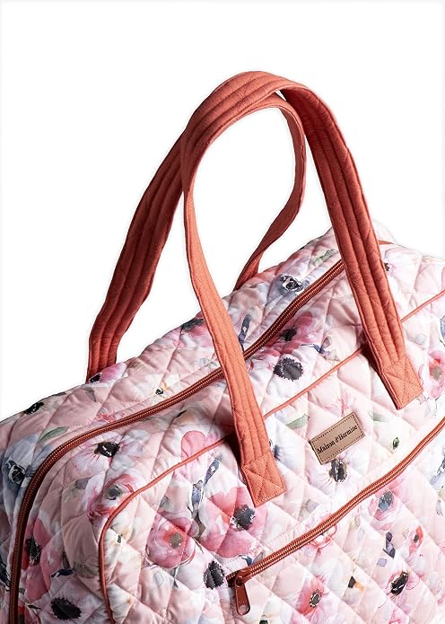 Maison d' Hermine Weekender Bags for Women Cotton Quilted Duffel Overnight Luggage Weekend Bag for Men Gym Gifts Travel | Overnight Luggage Weekend Bag for Men Gym Sports Gifts Duffle bag Business Travellers Trip Spring Summer - Image 8