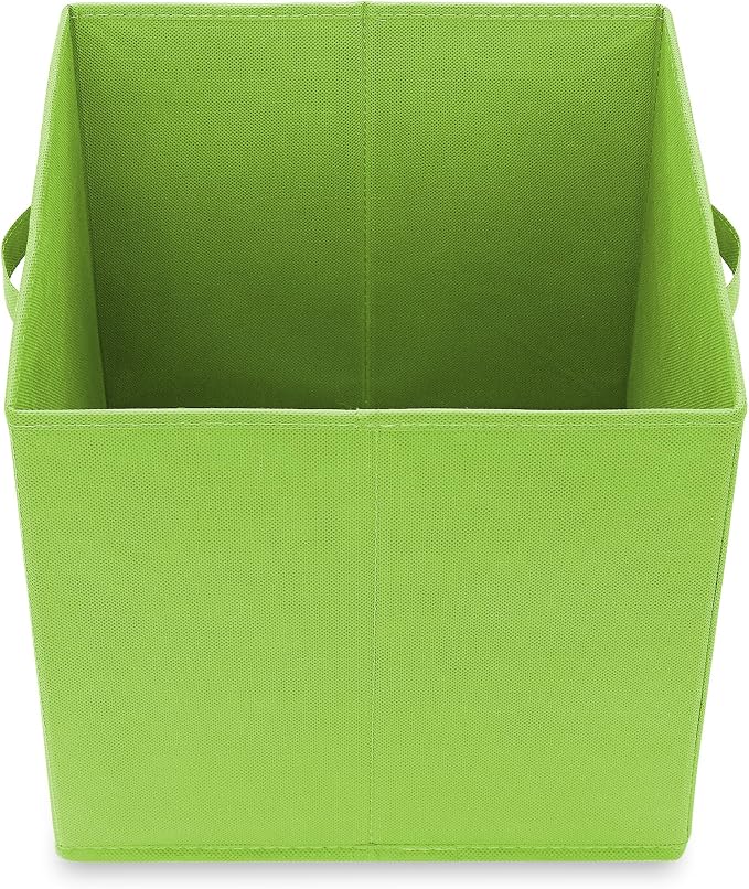 Casafield Set of 12 Collapsible Fabric Cube Storage Bins, Multicolor - 13" Foldable Cloth Baskets for Shelves, Cubby Organizers & More - Image 4