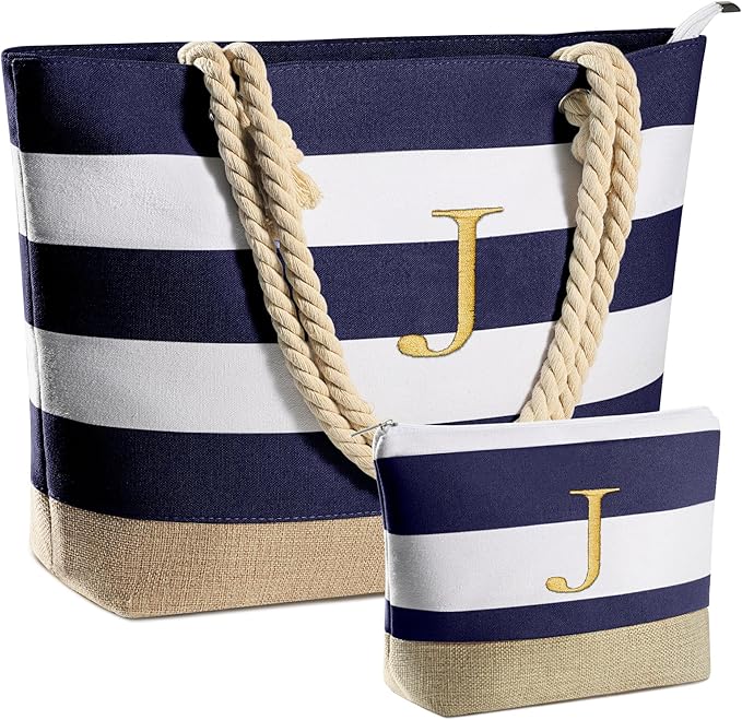 YOOLIFE Beach Bags for Women - Travel Canvas Beach Tote, Pool Waterproof Bag, Travel Essentials, Gifts for Women Birthday by YOOLIFE