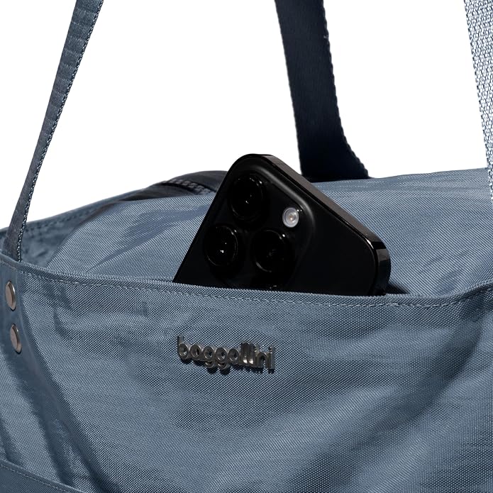 Baggallini Carryall Tote - Lightweight Nylon Zipper Top Weekender Travel Beach Bag w/Luggage Sleeve - Image 13