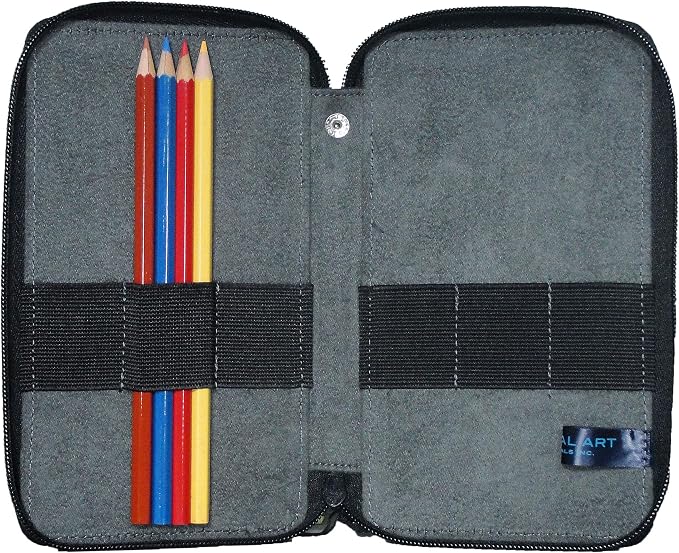 Speedball Art Products Canvas Storage Case for Pencils, Markers, Pens and Art Supplies, Holds Up To 24 Standard Pencils, Sage - Image 2