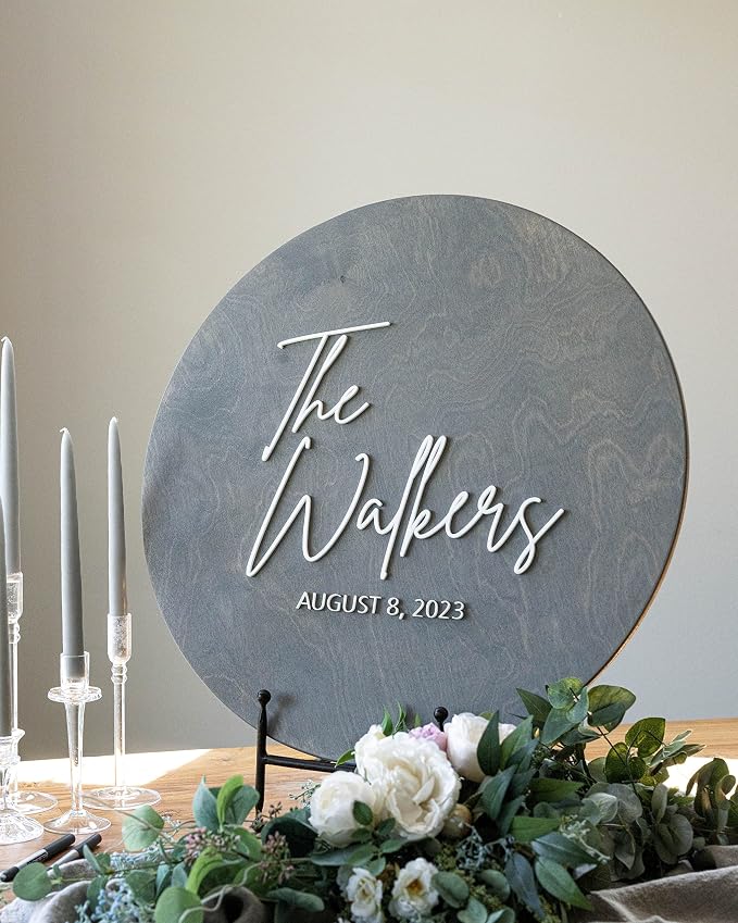 Guest Book Alternative - Custom Wedding Guest Book Decor - Layered Wood Wedding Sign - Image 5
