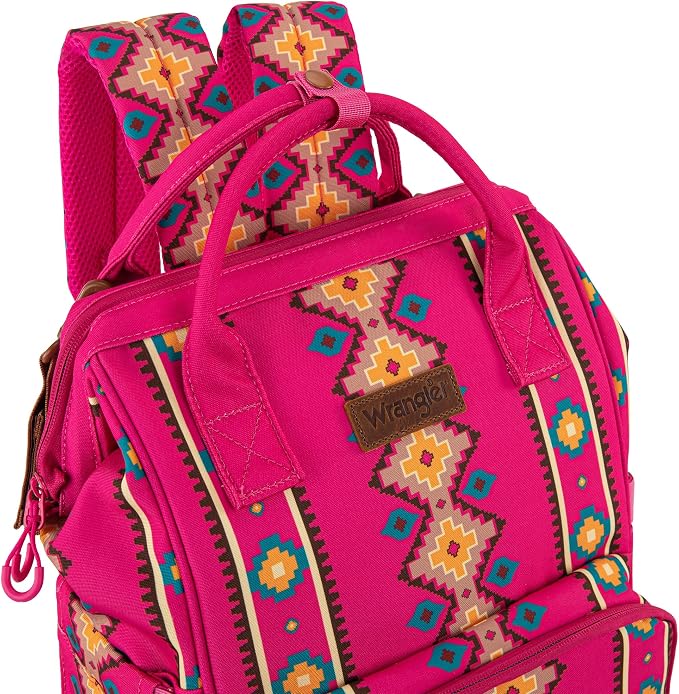 Montana West Wrangler Callie Diaper Bag Backpack with Stroller Straps Multifunction Baby Travel Bag WG2204-9110HPK - Image 2