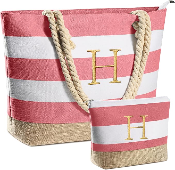 YOOLIFE Beach Bags for Women - Travel Canvas Beach Tote, Pool Waterproof Bag, Travel Essentials, Gifts for Women Birthday by YOOLIFE