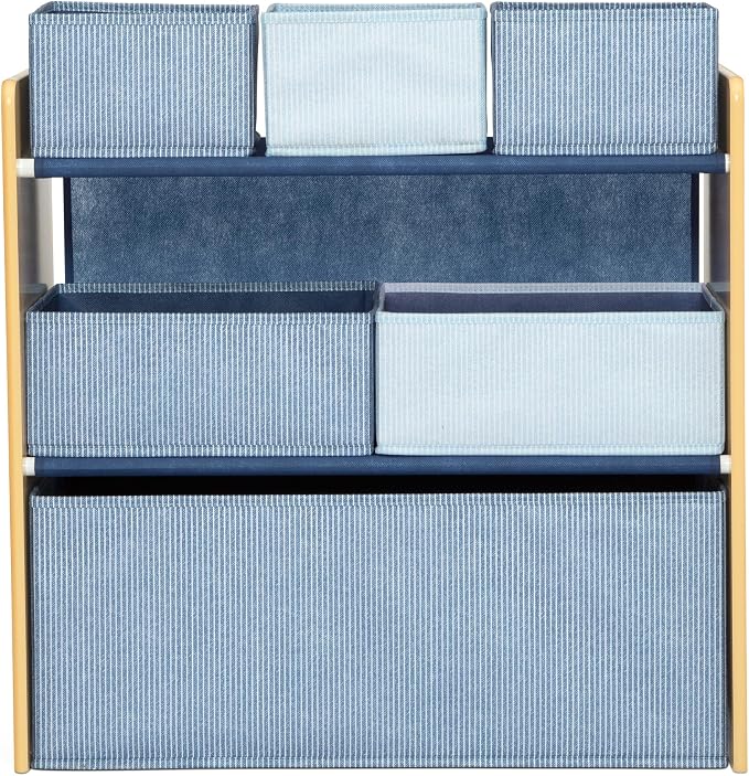 Delta Children - GapKids 6 Bin Toy Organizer - Greenguard Gold Certified, Indigo Blue - Image 7