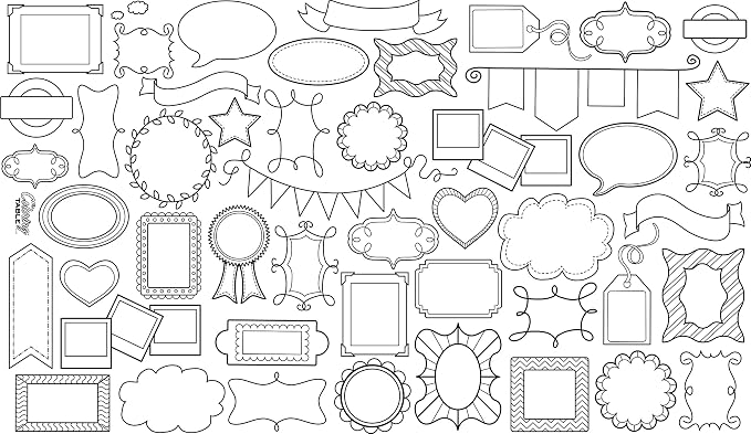 Frame Fun Design – Rectangle Tablecloth 60”X84” – Interactive Coloring Tablecloth for Kids – Poly/Cotton Fabric - Washable and Reusable – DIY Coloring Activity for Children and Adults - Image 3