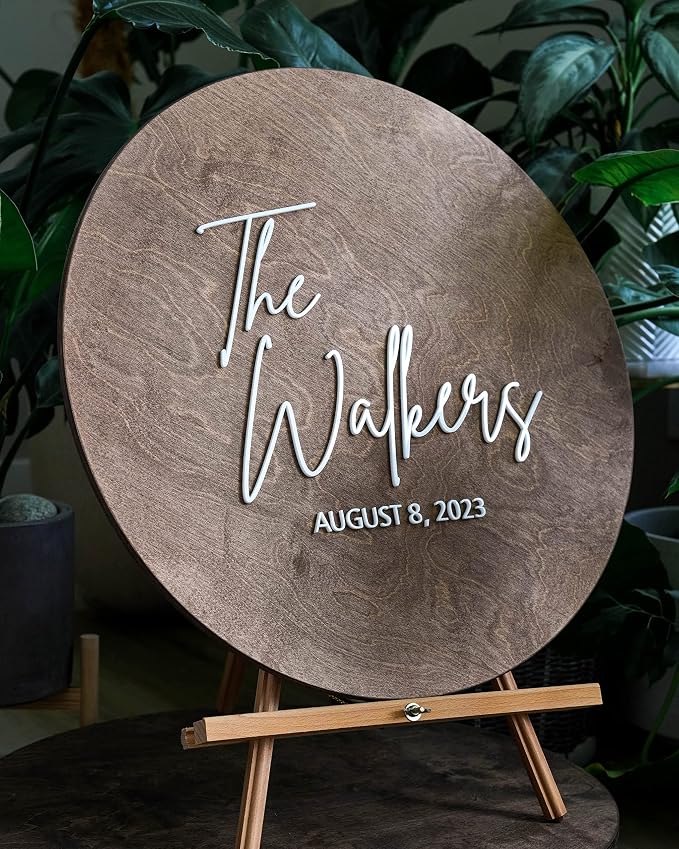 Guest Book Alternative - Custom Wedding Guest Book Decor - Layered Wood Wedding Sign - Image 4
