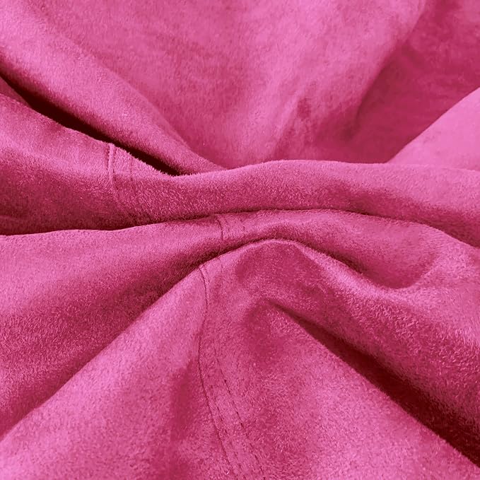 Bean Bag Stuffed Animal Storage Chair Cover (No Filler) for Kids and Adults. Extra Large Bird's Nest Beanbag Memory Foam Soft Premium (Pink, 2.5 ft (Cover Only)) - Image 4