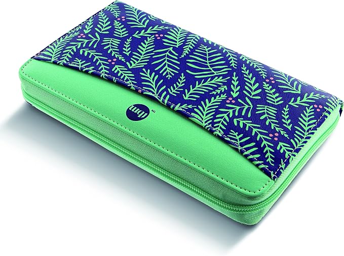 Filofax Saffiano Personal Compact Zip Organizer - The Budget Mom Limited Edition, Leather-Look, Six Rings (CMT028776), Blue - Image 9