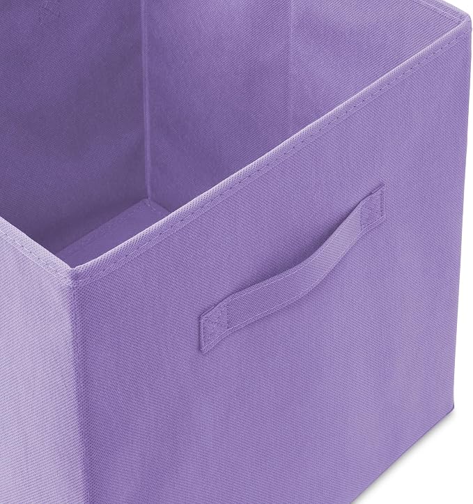 Casafield Set of 12 Collapsible Fabric Cube Storage Bins, Multicolor - 13" Foldable Cloth Baskets for Shelves, Cubby Organizers & More - Image 3