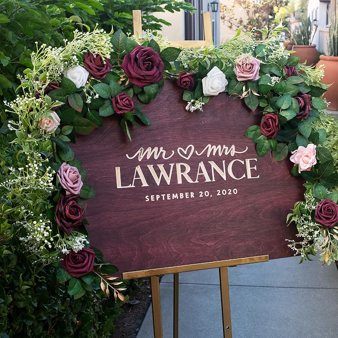 Personalized Wedding Guest Book Alternative with Last Name & Date, 5 Colors, 4 Sizes, Rustic Wedding Decorations, Includes Signing Marker, D2 - Image 5